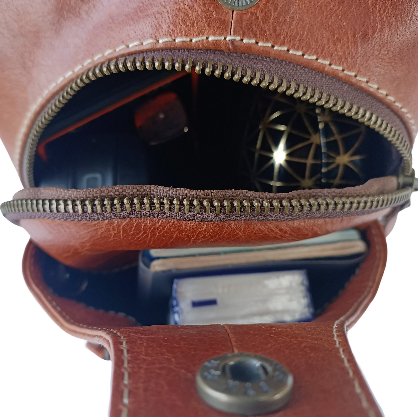 Sac à dos en cuir mobile